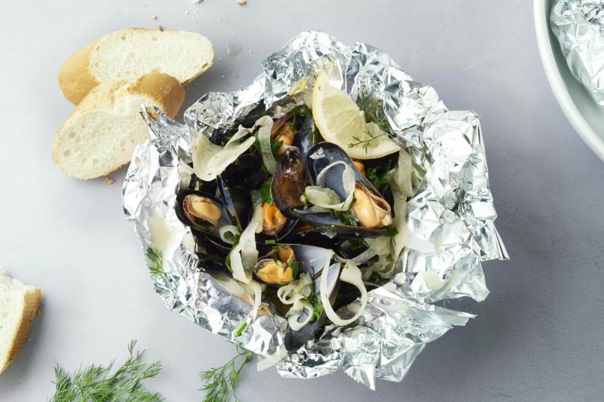 mossel met kokos